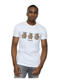 F4NT4STIC Herren T-Shirt "Star Wars The Mandalorian Baby Yoda", weiß, casual, Gr. XXL, Obermaterial: 100% Baumwolle, Shirts, Print