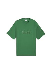Puma Herren T-Shirt "Porsche Legacy Essentials T-Shirt Herren", grün, Gr. L, clean, Obermaterial: 35% Baumwolle, 65% Polyester; Rippe: 70% Baumwolle,