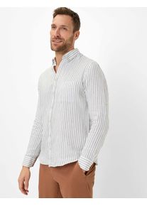 Brax Herren Leinenhemd "Style DIRK", grün, Gr. XXL, 100% Leinen, Hemden