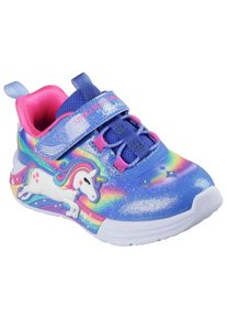 Skechers Kinder Sneaker "UNICORN CHASER", Gr. 23, bunt, Textil, kontrastfarbene Details, animal-print, Glitzer, casual, Schuhe, Klettschuh mit
