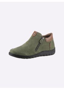 Reflexan Damen Stiefelette, Gr. 39, grün, Veloursleder, feminin, Schuhe