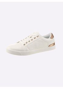 Casual Looks Damen Sneaker, Gr. 38, weiß, Lederimitat, modisch, Schuhe