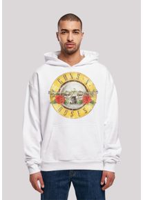 F4NT4STIC Herren Kapuzenpullover "Guns 'n' Roses Vintage Logo Black", weiß, casual, Gr. XXL, Obermaterial: 100% Baumwolle, Pullover, Premium Qualität