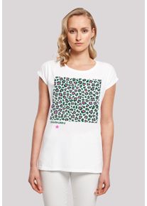 F4NT4STIC Damen T-Shirt "Leo Grün", weiß, casual, Gr. XL, Obermaterial: 100% Baumwolle, Shirts, Print