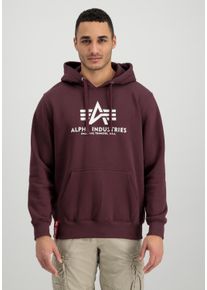 Herren Hoodie "Alpha Industries Men - Hoodies Basic Hoodie BL", rot, Gr. M, Alpha Industries, Obermaterial: 80% Baumwolle, 20% Polyester, Sweatshirts