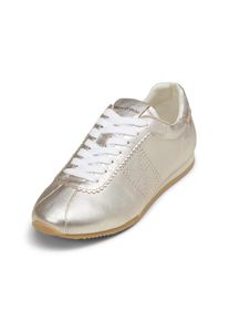 Marc O'Polo MARC O'POLO Damen Sneaker "aus edlem Rindleder", Gr. 36, silber, Obermaterial: 100% Leder (Rind), unifarben, Schuhe