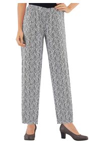 Classic Basics Damen Schlupfhose, schwarz-weiß, Gr. 205, gemustert, 52% Polyester, 48% Viskose, Hosen