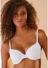 Lascana Damen Schalen-BH "Ela - perfect basic", Gr. 75, weiß, Microtouch, Obermaterial: 82% Polyamid (TACTEL), 18% Elasthan (LYCRA), Basic, BHs, mit