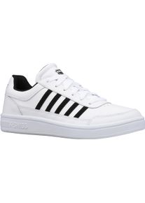 K-Swiss Sneaker "Court Chasseur", Gr. 44, schwarz-weiß, Textil, Synthetik, sportlich, Schuhe