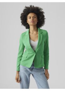 Véro Moda VERO MODA Damen Jerseyblazer "VMJULIA LS BLAZER", grün, feminin, Gr. 34, unifarben, Jersey, Obermaterial: 66% Polyester, 34% Baumwolle, Blazer