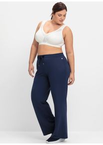 sheego Damen Sport-BH, Gr. 90, weiß, 90% Polyester, 10% Elasthan, BHs