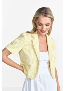 RICHROYAL Damen Kurzblazersummer kiss, casual, Gr. 40, gemustert, mehrfarbig, Web, Obermaterial: 100% Polyester, Blazer, Mit Reverskragen