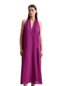 Marc O'Polo MARC O'POLO Damen Midikleid "mit drapiertem Rücken-Effekt"fresh berry, Gr. 42, unifarben, Obermaterial: 100% Ramie, Kleider