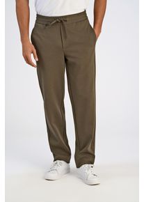 LINDBERGH Herren Jogginghosetrue army, casual, Gr. XL, unifarben, Web, Obermaterial: 75% Polyester, 22% Viskose, 3% Elasthan, Hosen, mit elastischem