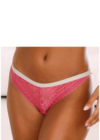 Vivance String 'Viola' mehrfarbig Gr. 32/34 für Damen. Mit Schleife, Spitze. Figurbetont. Nachhaltig.