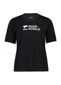 Mons Royale Icon Relaxed Tee Merinoshirt Damen (Gr XS |schwarz)