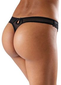 Lascana String-Ouvert schwarz Gr. 32/34 für Damen. Körpernah