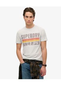 Superdry Herren L&auml;ssiges Japan T-shirt mit Streifen Hellgrau - Gr&ouml;&szlig;e: S 1040405503195HIZ001