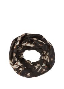 Tom Tailor Damen Loopblurry animal, animal-print, Animalmuster, Web, Polyester, Modetücher, mit Animal-Print
