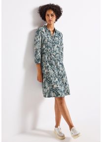 Street One Damen Tunikakleidarona blau, casual, Gr. 34, Snakeprint, Jersey, Obermaterial: 88% Viskose, 12% Polyamid, Kleider, mit Snake Print und