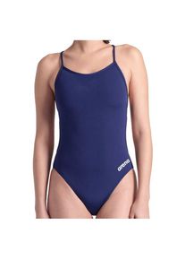arena Swimsuit Lace Back Solid Badeanzug Women (Größe 36 |blau)
