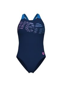 arena Flowing Swimsuit V Back Badeanzug Women (Gr 40 |blau)