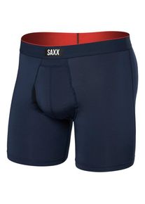 Kunstfaserunterwäsche SAXX Multi-Sport Mesh Boxer Brief Fly Herren (Gr S |blau)