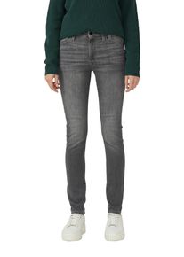 s.Oliver Damen Skinny-fit-Jeans "IZABELL"grau washed, casual, Gr. 38, Denim/Jeans, Obermaterial: 84% Baumwolle, 14% Polyester, 2% Elasthan, Jeans, in