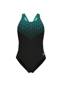 arena Kikko V Swimsuit V Back Graphic Badeanzug Damen Schwimmen (Gr 40 |schwarz)