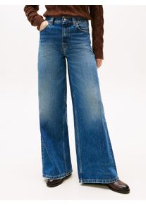 Tommy Hilfiger Damen High-waist-Jeans "DNM KRIS 70's WIDE LEG HW"kris, casual, Gr. 34, Denim/Jeans, Obermaterial: 100% Baumwolle, Jeans