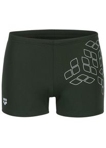 Badehose arena Kikko Graphic Swim Short Herren (Gr 8 |oliv)