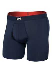 Kunstfaserunterwäsche SAXX Multi-Sport Mesh Boxer Brief Fly Herren (Gr M |blau)