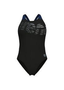 arena Flowing Swimsuit V Back Badeanzug Damen (Gr 38 |schwarz)