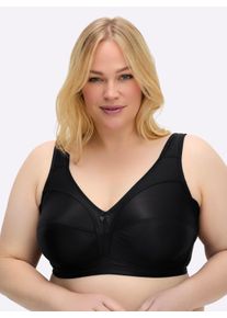 Naturana sheego Große Größen T-Shirt-BH ohne Bügel, schwarz, Größe 95B - Damen