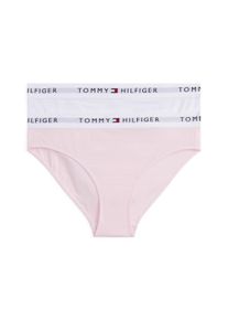 Kinder Bikinislip "2 PK BIKINI", Tommy Hilfiger Underwear, Gr. 152light pink, weiß, Jersey, Obermaterial: 95% Baumwolle, 5% Elasthan, Unterhosen, mit