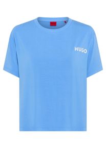 HUGO UNDERWEAR Damen Rundhalsshirt "UNITE_T-SHIRT", Gr. XXLlt, pastblau, Single Jersey, Obermaterial: 93% Viskose, 7% Elasthan, casual, Shirts, mit