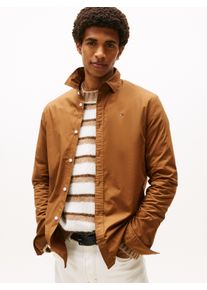 Tommy Jeans Herren Langarmhemd "Sabim Stretch Hemd Shirt"pecan nut, casual, Gr. S, Web, Obermaterial: 97% Baumwolle, 3% Elasthan, Hemden, Stretch