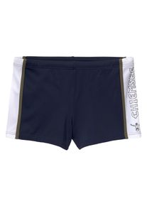 Boxer-Badehose Chiemsee, Herren, Gr. 8, N-Gr, blau (marine), LYCRA, Polyamid, kontrastfarbene Details, Badehosen Boxer-Badehose, mit Kontrasteins&auml;tzen, Topseller