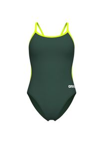 arena Swimsuit Lace Back Solid Badeanzug Women (Gr 32 |grün)