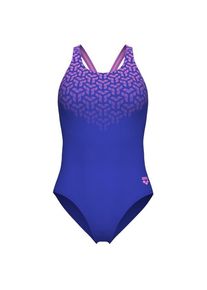 Badeanzug arena Kikko V Swimsuit V Back Graphic Damen (Gr 38 |blau)