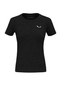 Salewa Eagle Minilogo Alpine Merino T-Shirt Merinoshirt Damen (Gr 38 |schwarz)