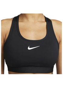 Nike Dri-Fit Swoosh Medium Support Bra Sport-BH Damen (Gr L |schwarz)