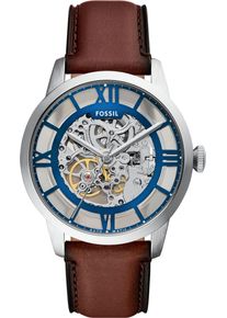 Fossil Herren Automatikuhr "TOWNSMAN"braun, transparent, Armbanduhren, Armbanduhr, Herrenuhr, Mechanische Uhr, Edelstahlarmband, analog