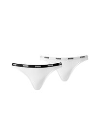 Puma Damen Bikinislip "Puma WOMEN BIKINI 2P", Gr. Mweiß, weiß, Single Jersey, Obermaterial: 57% Baumwolle, 38% Modal, 5% Elasthan, Unterhosen,