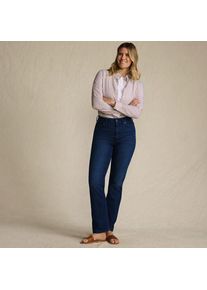 LANDS' END Rail Straight Fit Jeans High Waist, Damen,  Blau, by Lands' End