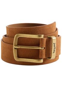 Levi's LEVI'S Damen Ledergürtel "METAL TWO HORSE KEEPER BELT"caramel cafe, casual, Gr. 95, unifarben, Leder, Gürtel, mit Metallschließe