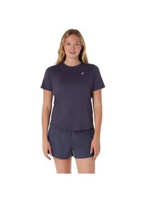 asics Damen Laufshirt "asics CORE SS TOP"indigo fog, sportlich, Gr. L, Obermaterial: 100% Polyester, Shirts