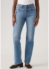 Levi's LEVI'S Damen Stretch-Jeans "LV Jeans 501 CURVE BLACKS"lucid dream, casual, Gr. 27, Denim/Jeans, Obermaterial: 99% Baumwolle, 1% Elasthan, Jeans, mit