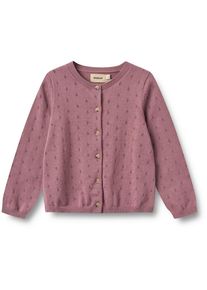 Wheat Mädchen Cardigan "Wheat Cardigan Strickjacke Maia"lavender dawn, Gr. 98, 100% Bio-Baumwolle, Strickjacken