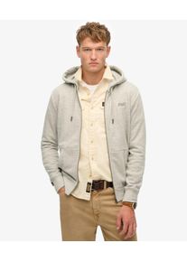 Superdry Herren Essential Logo Zip-hoodie mit Angerauter Innenseite Grau - Gr&ouml;&szlig;e: L 1040607000923D6V003